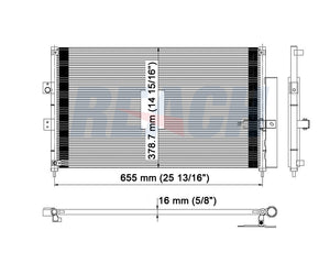 2007 HONDA CIVIC 1.8 L CONDENSER REA31-3531P