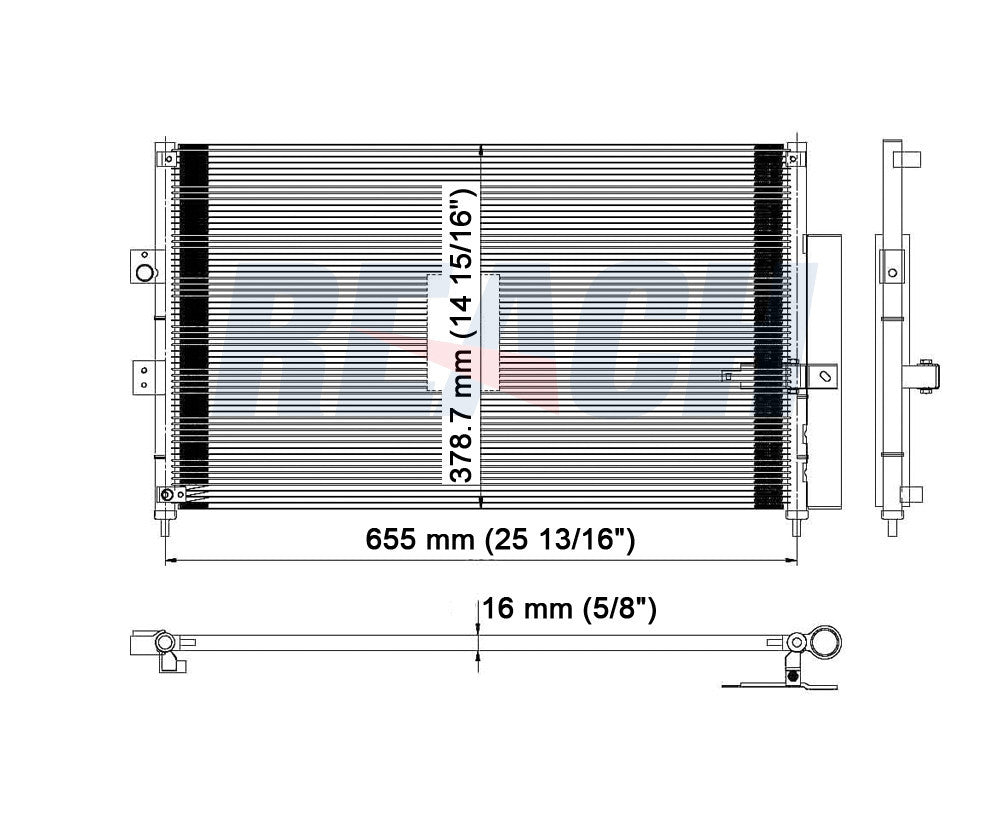 2007 HONDA CIVIC 1.8 L CONDENSER REA31-3531P
