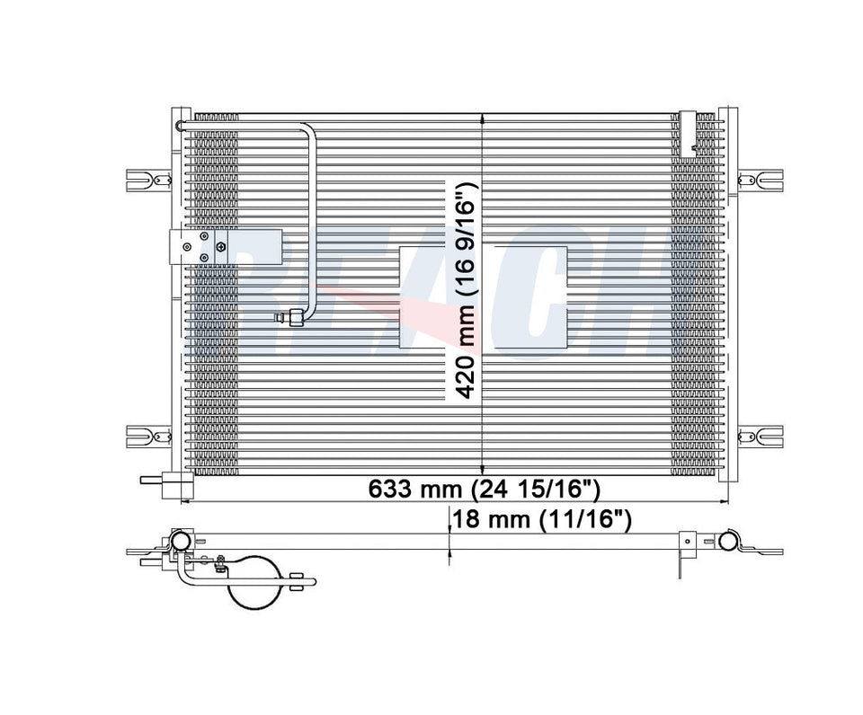 2005 PONTIAC GTO 6.0 L CONDENSER REA31-3552P
