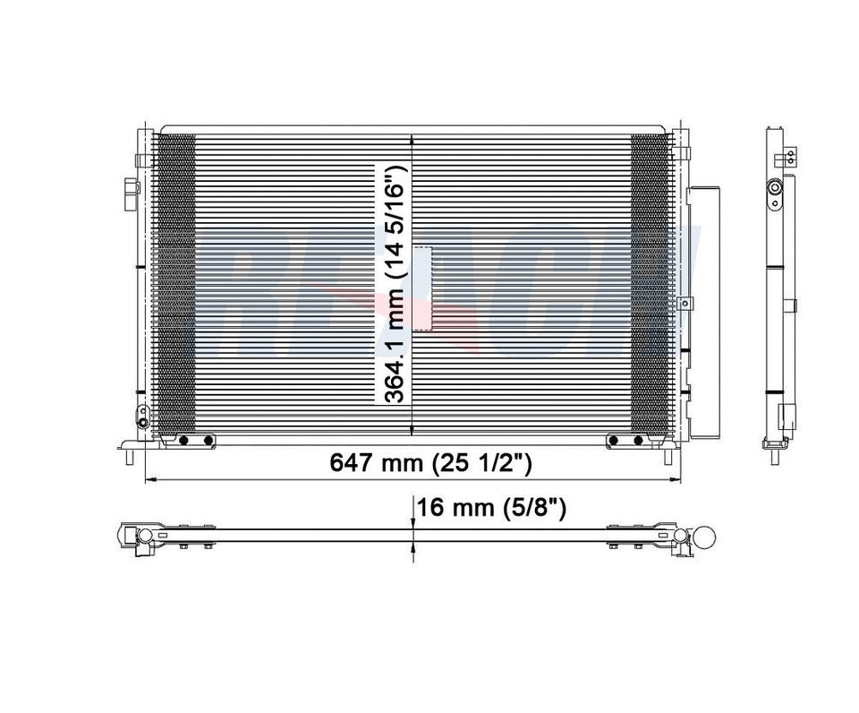 2006 HONDA CIVIC 2.0 L CONDENSER REA31-3569P