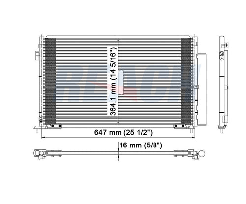 2007 HONDA CIVIC 1.8 L CONDENSER REA31-3569P