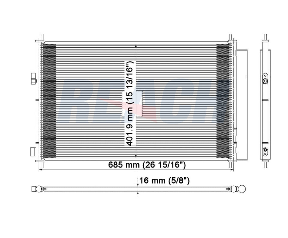 2007 TOYOTA RAV4 2.4 L CONDENSER REA31-3575P