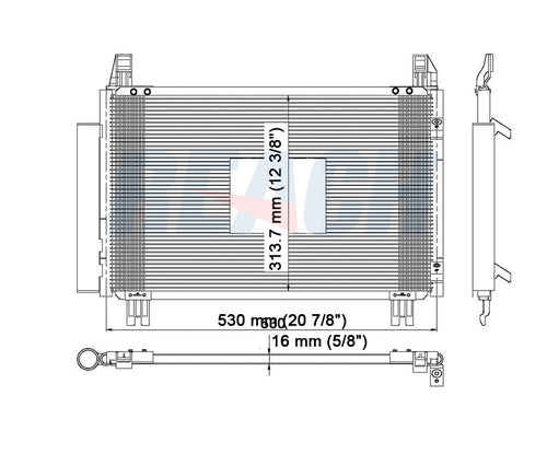 2013 SCION XD 1.8 L CONDENSER REA31-3580P