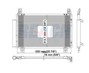 2013 SCION XD 1.8 L CONDENSER REA31-3580P