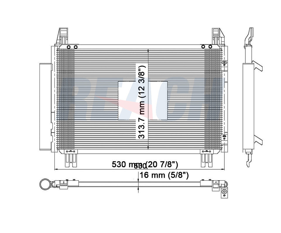 2010 SCION XD 1.8 L CONDENSER REA31-3580P