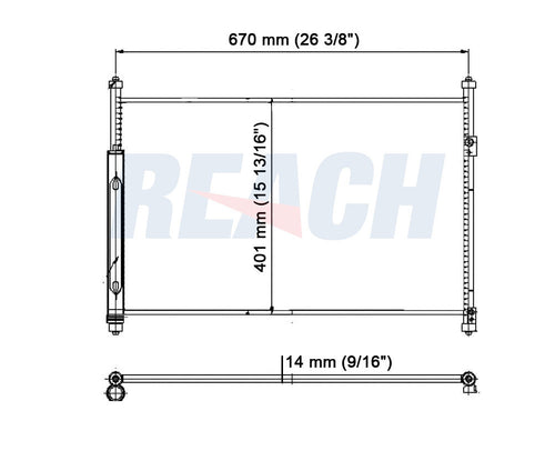 2009 SUZUKI GRAND VITARA 3.2 L CONDENSER REA31-3582P