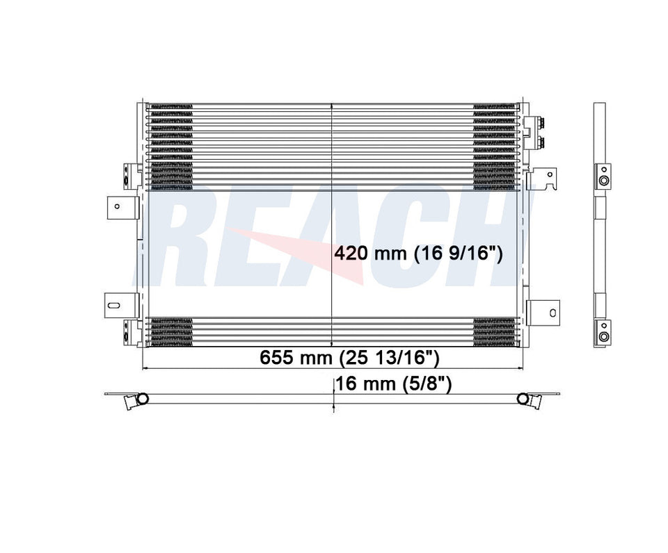 2009 CHRYSLER SEBRING 2.7 L CONDENSER REA31-3586P