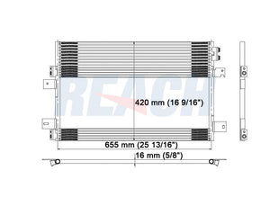 2009 DODGE AVENGER 2.7 L CONDENSER REA31-3586P