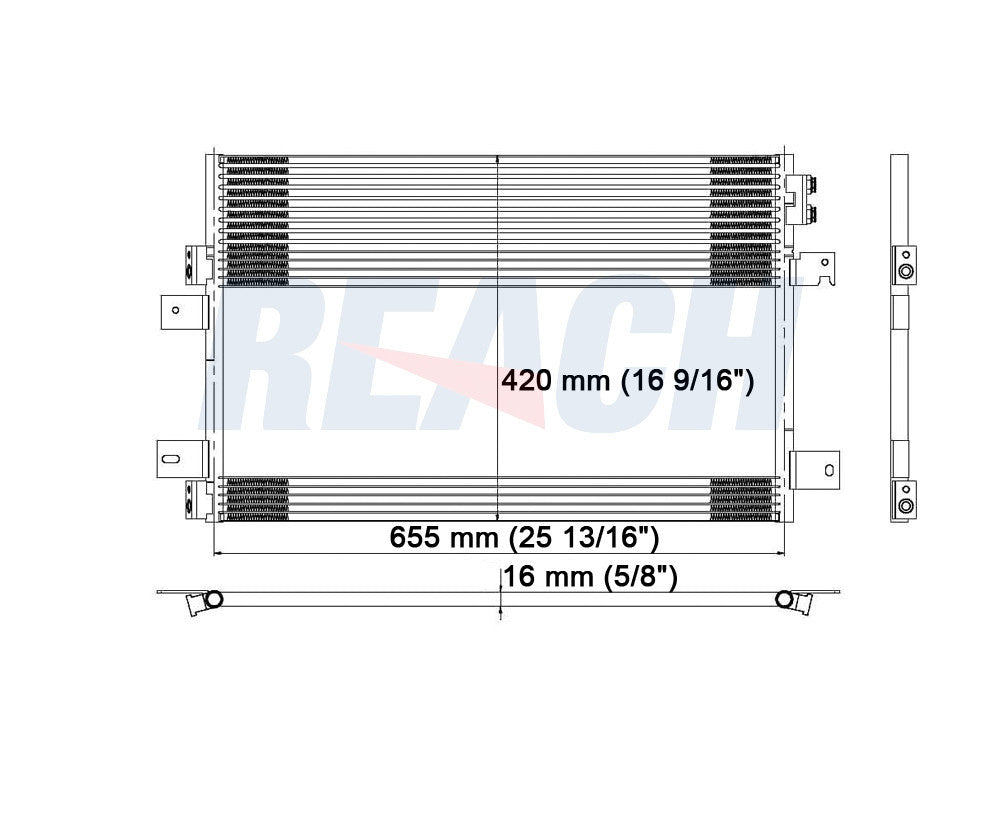2009 DODGE AVENGER 2.7 L CONDENSER REA31-3586P