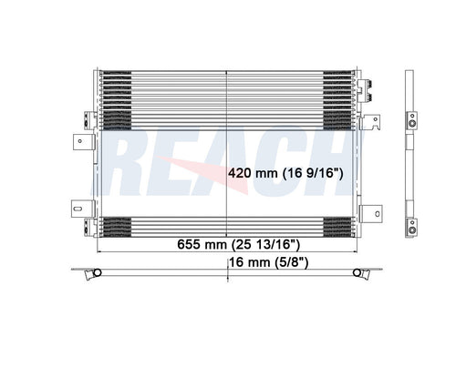 2009 DODGE CALIBER 2.0 L CONDENSER REA31-3586P