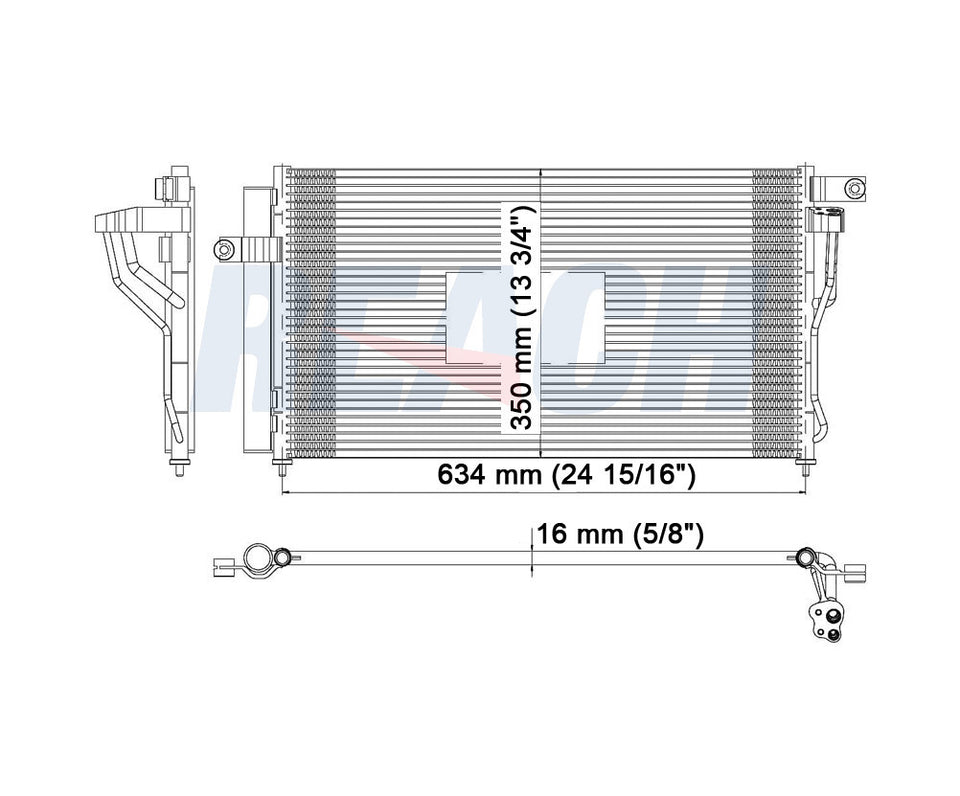 2008 HYUNDAI ACCENT 1.6 L CONDENSER REA31-3590P
