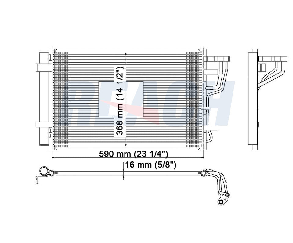 2007 HYUNDAI ELANTRA 2.0 L CONDENSER REA31-3591P
