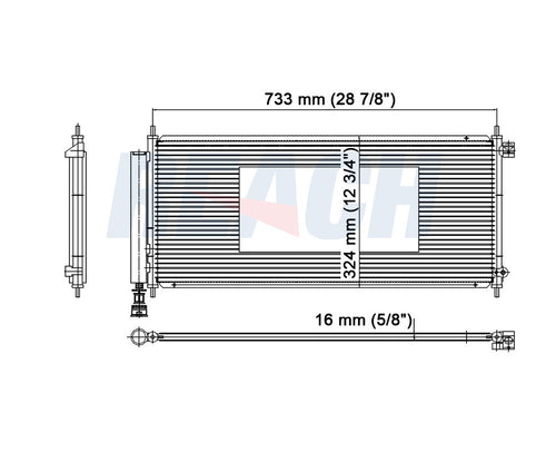 2007 HONDA FIT 1.5 L CONDENSER REA31-3593P