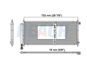 2007 HONDA FIT 1.5 L CONDENSER REA31-3593P