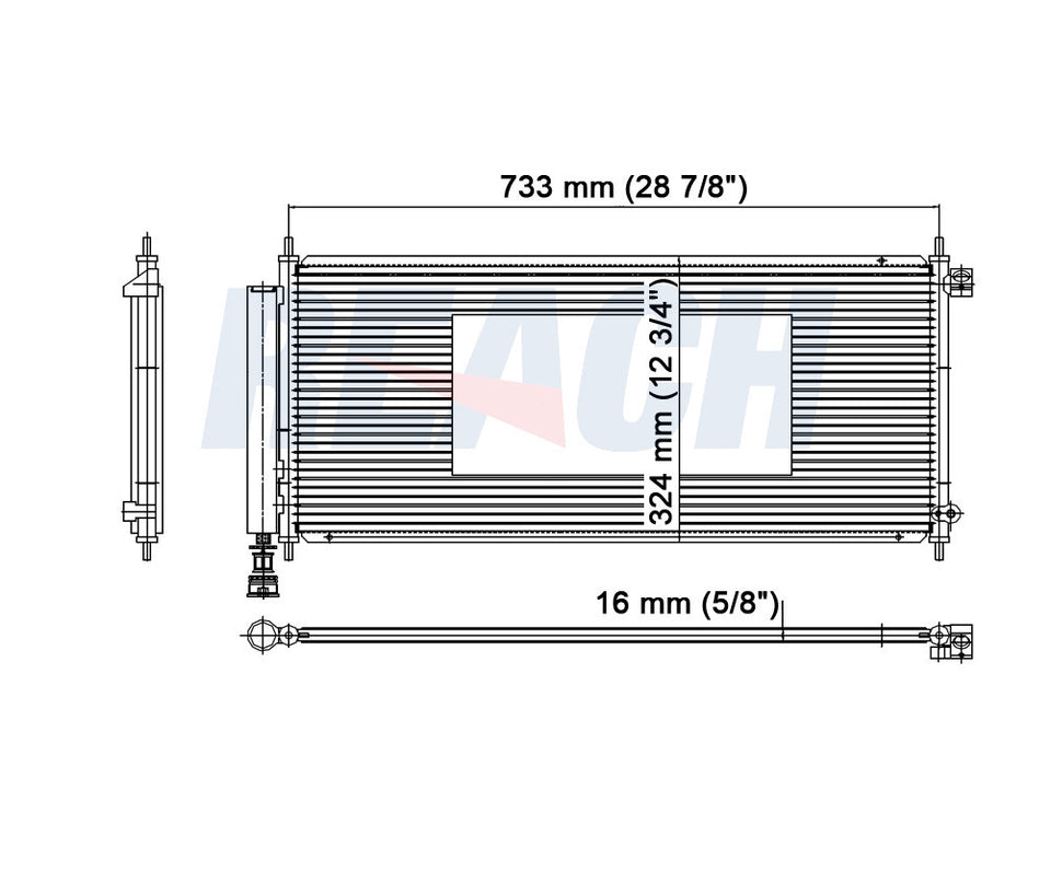2007 HONDA FIT 1.5 L CONDENSER REA31-3593P