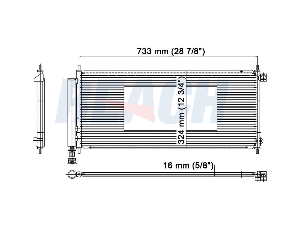 2007 HONDA FIT 1.5 L CONDENSER REA31-3593P