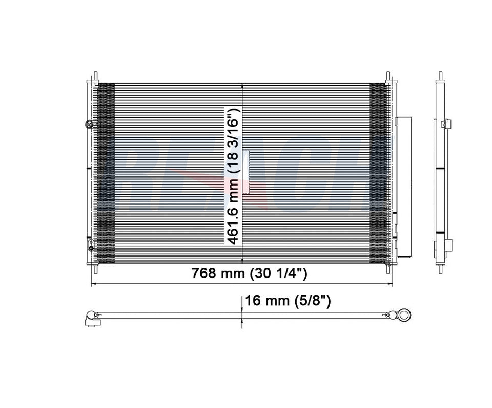 2012 ACURA ZDX 3.7 L CONDENSER REA31-3600P