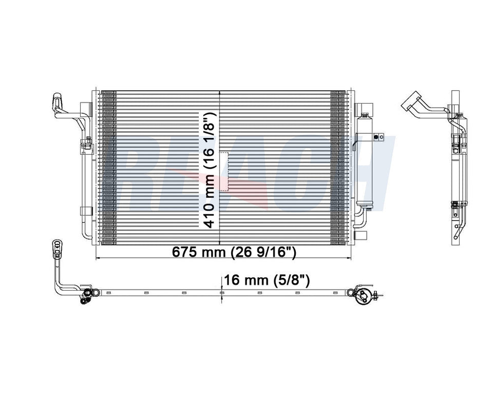 2007 NISSAN ALTIMA 2.5 L CONDENSER REA31-3639P