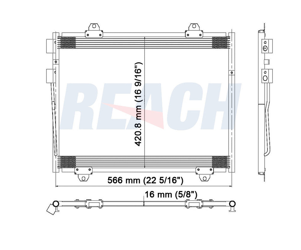 2006 MITSUBISHI RAIDER 3.7 L CONDENSER REA31-3666P