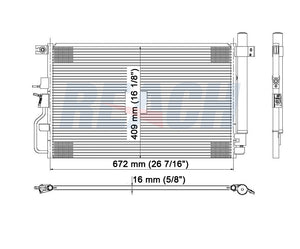 2008 SUZUKI XL-7 3.6 L CONDENSER REA31-3667P