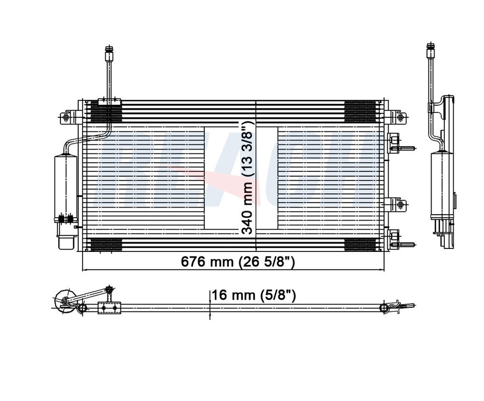 2008 FORD FOCUS 2.0 L CONDENSER REA31-3674P