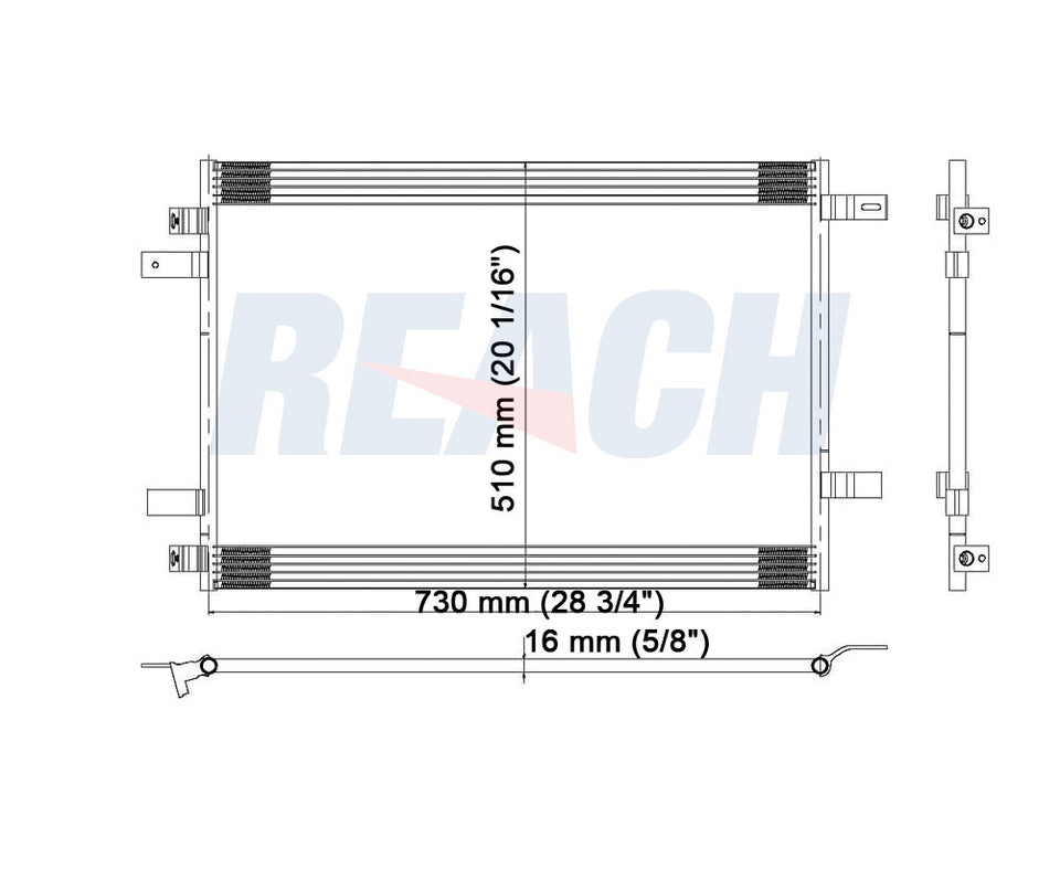 2008 FORD F-350 SUPER DUTY 6.8 L CONDENSER REA31-3691P