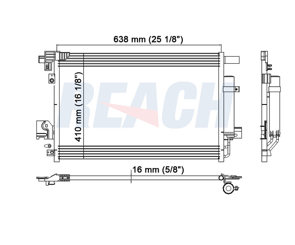 2008 MITSUBISHI LANCER 2.0 L CONDENSER REA31-3747P