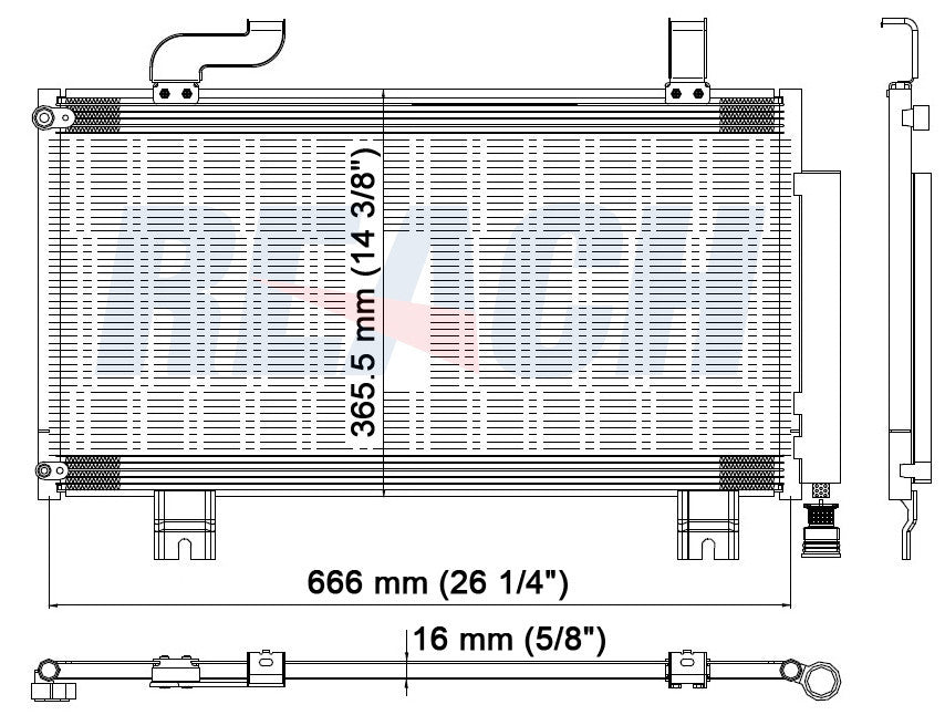 2011 ACURA TSX 3.5 L CONDENSER REA31-3767P
