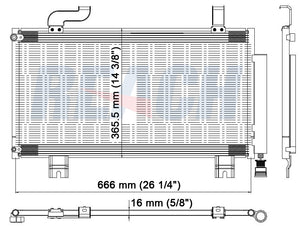 2009 ACURA TSX 2.4 L CONDENSER REA31-3767P