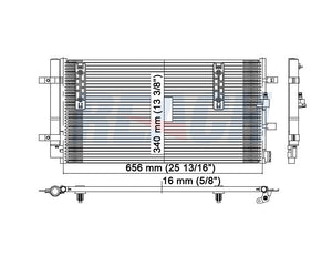 2013 AUDI S5 3.0 L CONDENSER REA31-3868P