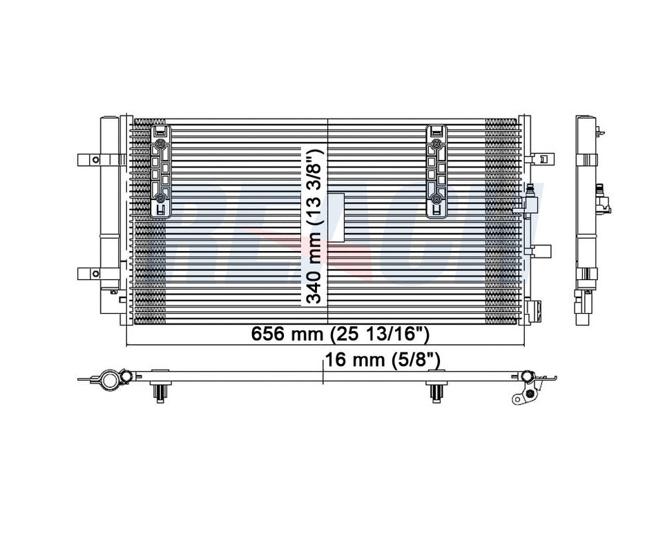 2013 AUDI S5 3.0 L CONDENSER REA31-3868P