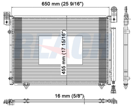 2006 MAZDA MPV 3.0 L CONDENSER REA31-4012P