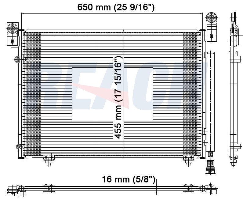 2002 MAZDA MPV 3.0 L CONDENSER REA31-4012P