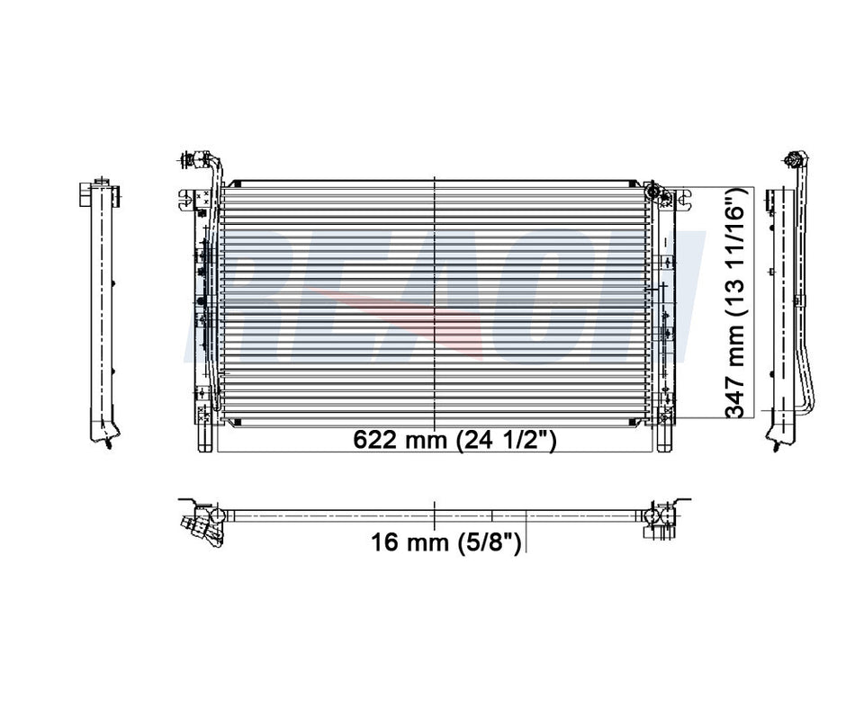 1993 NISSAN PATHFINDER 3.0 L CONDENSER REA31-4390P
