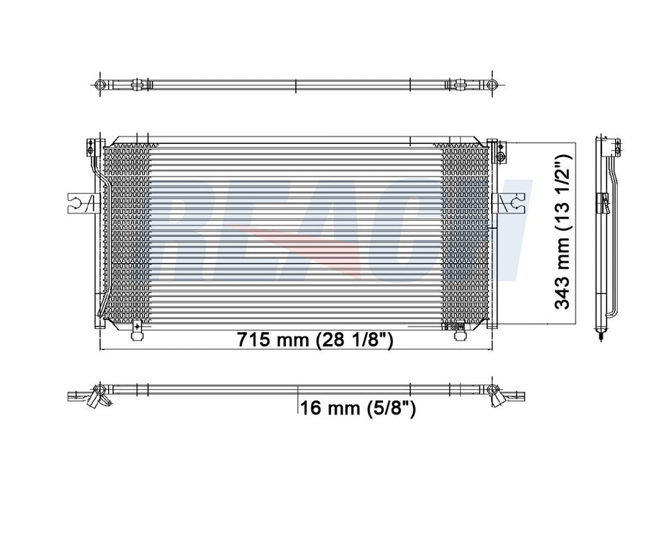 1995 NISSAN ALTIMA 2.4 L CONDENSER REA31-4447P