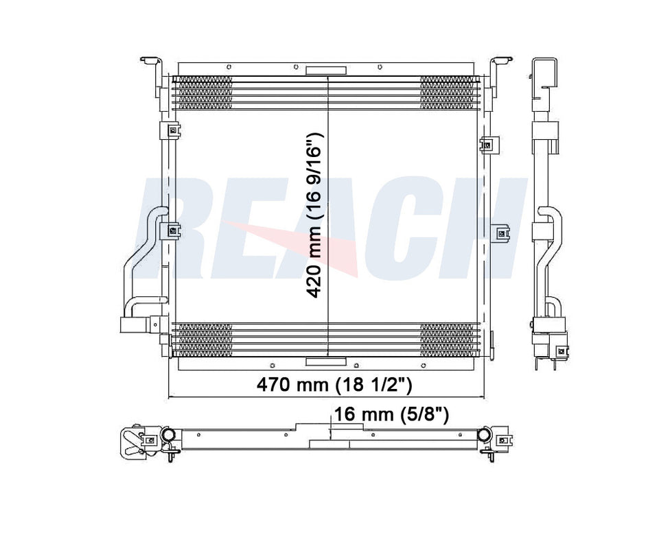1997 BMW 318IS 1.9 L CONDENSER REA31-4473P