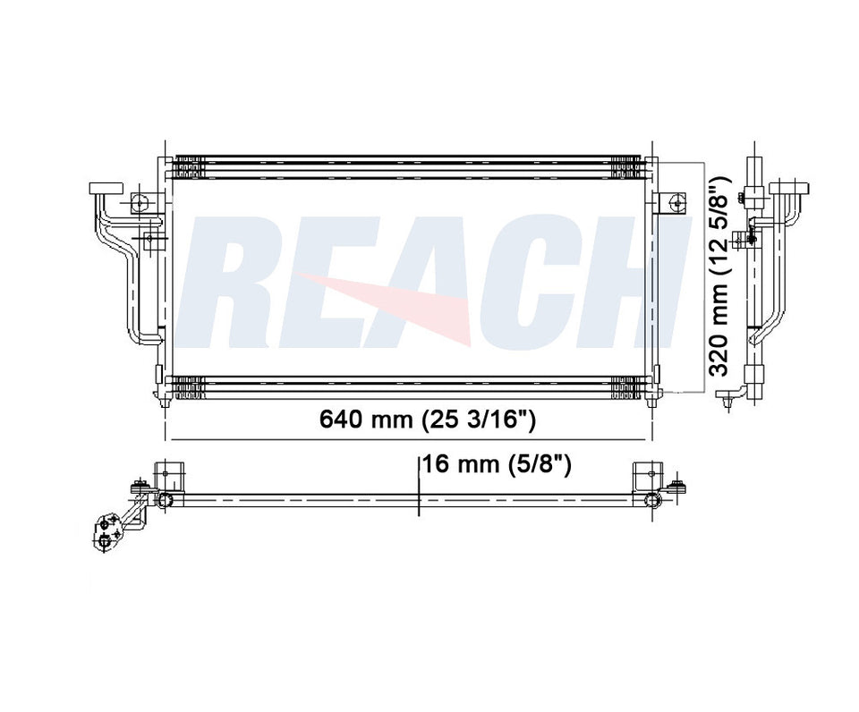 1992 PLYMOUTH COLT 2.4 L CONDENSER REA31-4538P
