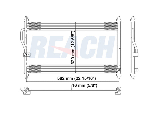 1995 ACURA INTEGRA 1.8 L CONDENSER REA31-4562P