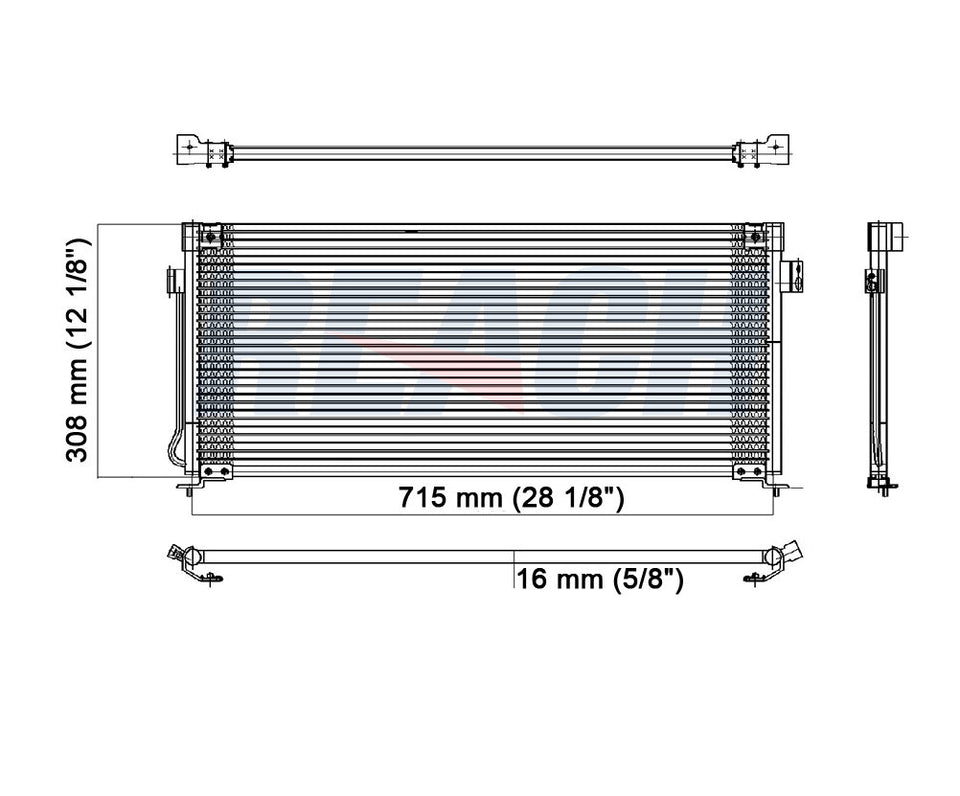 1996 SUBARU LEGACY 2.5 L CONDENSER REA31-4569P
