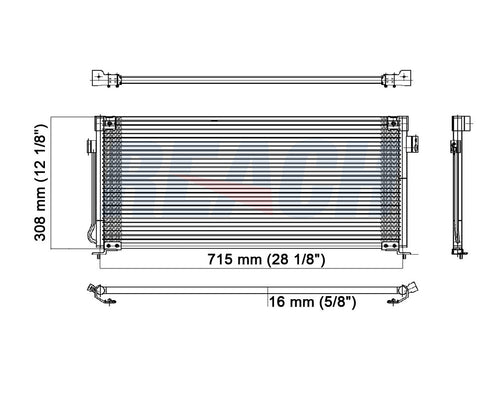 1997 SUBARU LEGACY 2.5 L CONDENSER REA31-4569P