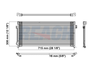 1997 SUBARU LEGACY 2.5 L CONDENSER REA31-4569P