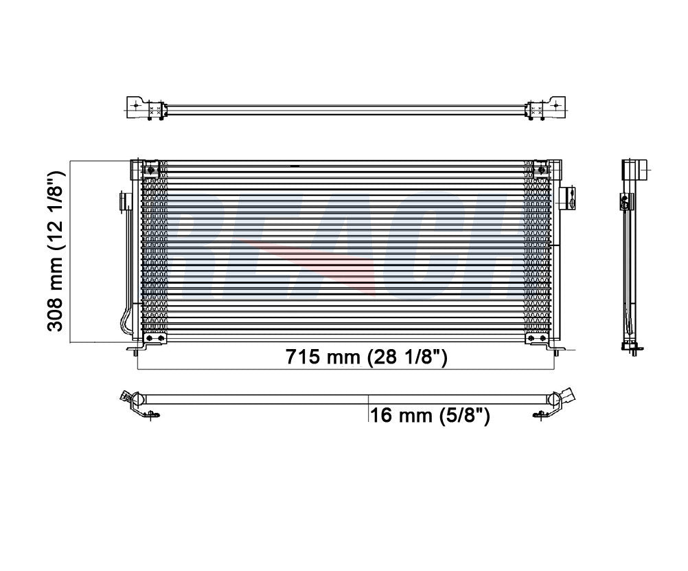 1997 SUBARU LEGACY 2.5 L CONDENSER REA31-4569P