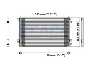 2001 SATURN SL1 1.9 L CONDENSER REA31-4586P