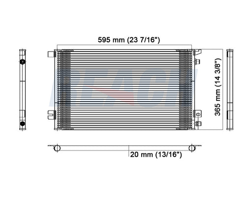 1999 SATURN SC2 1.9 L CONDENSER REA31-4586P
