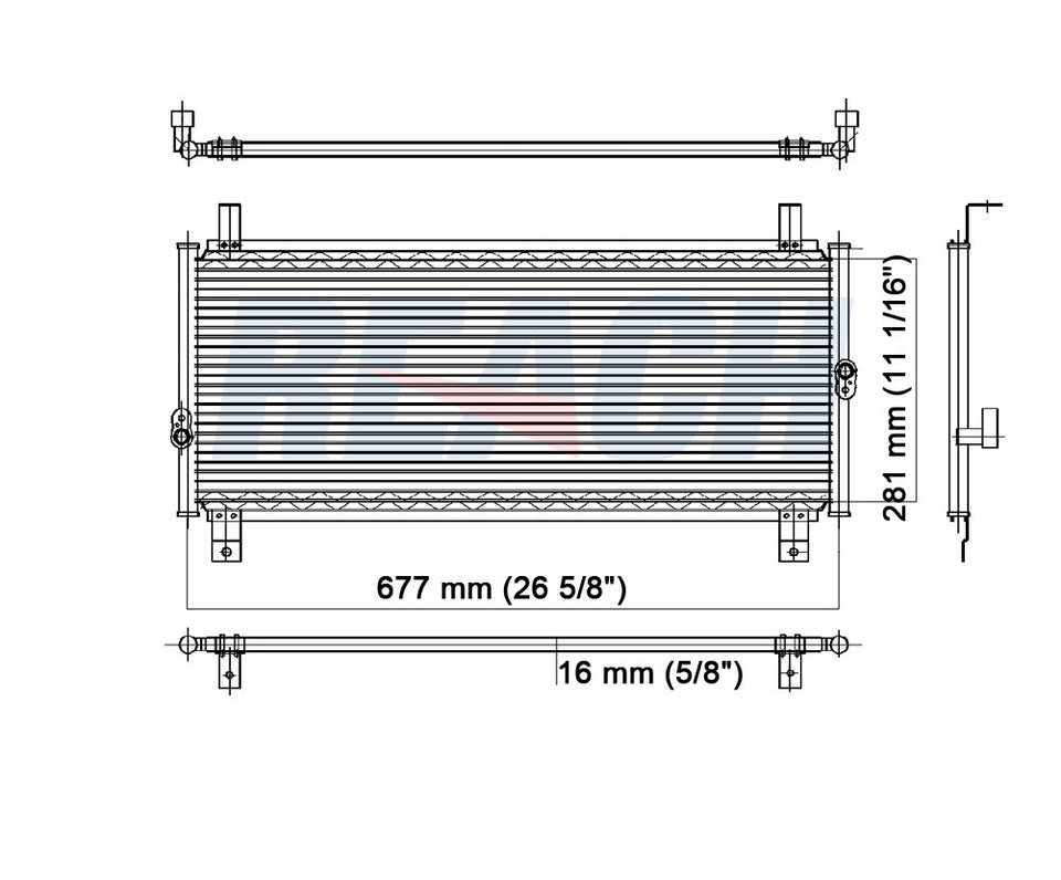 1997 PLYMOUTH NEON 2.0 L CONDENSER REA31-4602P