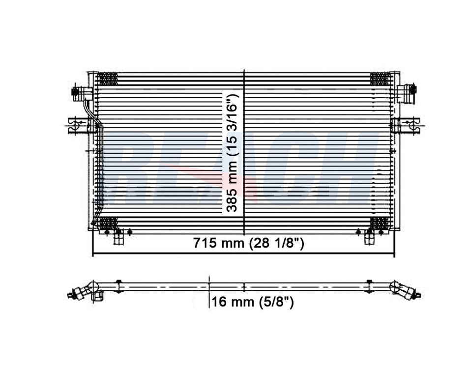 1996 NISSAN MAXIMA 3.0 L CONDENSER REA31-4605P