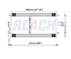 1998 CHRYSLER SEBRING 2.5 L CONDENSER REA31-4616P