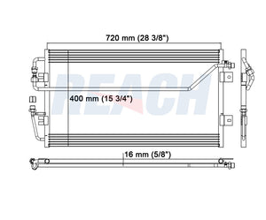 2005 GMC SAFARI 4.3 L CONDENSER REA31-4622P