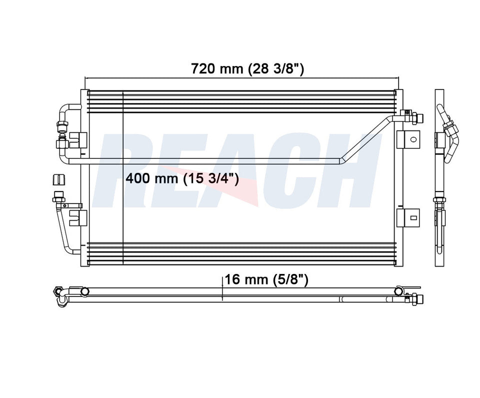2005 GMC SAFARI 4.3 L CONDENSER REA31-4622P