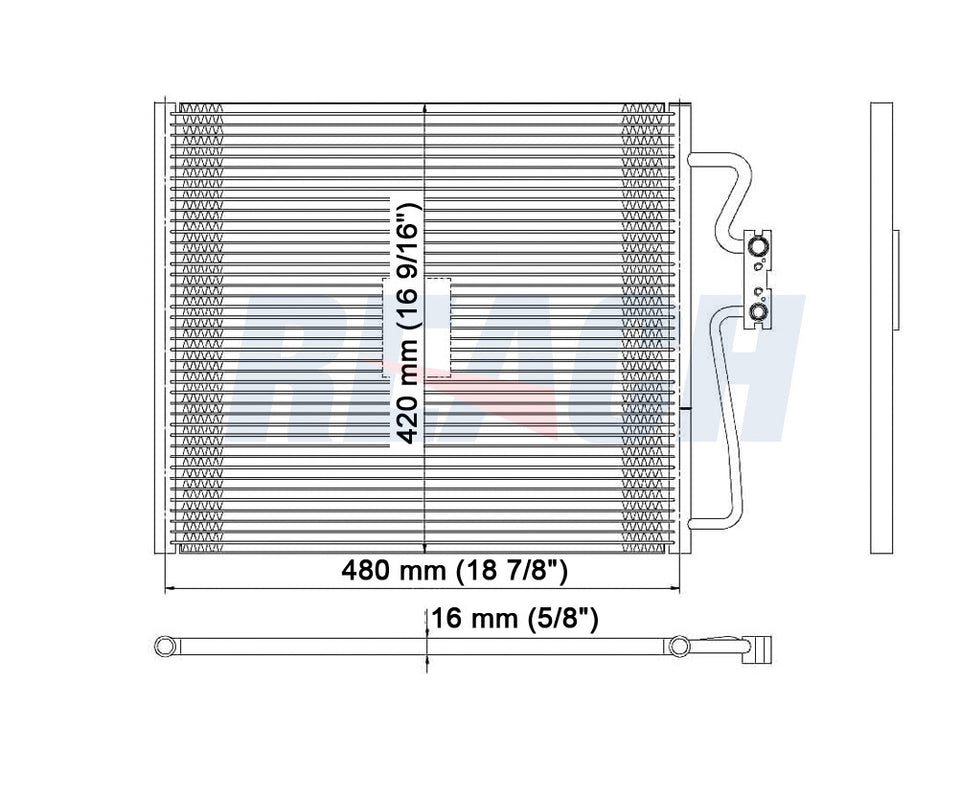 1995 BMW 750IL 5.4 L CONDENSER REA31-4658P